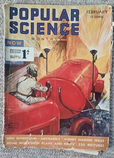 Vintage Popular Science Magazine - February 1937