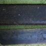 Antique Big Knife Sharpening Fine Stone With Wooden Case. Image 4