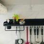 BRAND NEW Kitchen Organizer Wall-mounted Spices Space Shelf Aluminum Multifunction Organizer Rack for Spice Image 3
