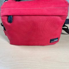 Jeep Since 1941- DLSR Handycam Bag Red - Zip Pockets - RARE