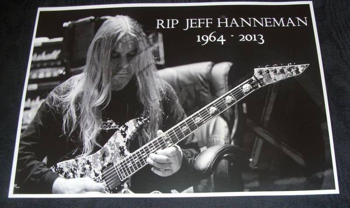 Slayer-Jeff Hanneman tribute poster print