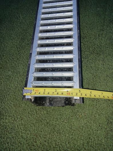 Drainage Channel, Galvanised Steel 62 cm