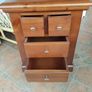 Soild mahogany locker / side table Image 3