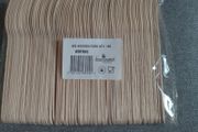Pack of 100 wooden 6 inch forks