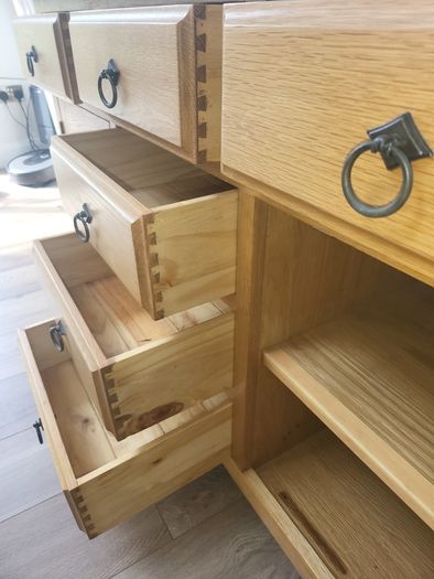 Solid oak sideboard