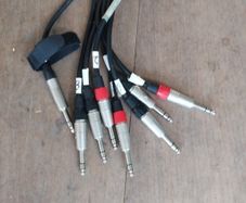 trs pro audio cables x 8 10 metre