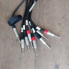 trs pro audio cables x 8 10 metre