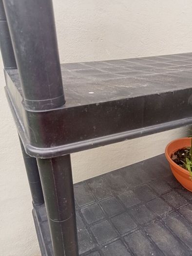 Plastic shelving 186cm X 83cm in perfect condition