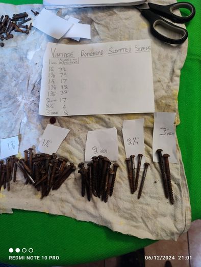Antique Domehead Slotted screws