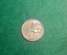 Rare 1861 Silver Clogheen Union Farmers Society Medal
