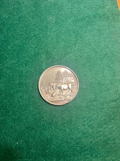 Rare 1861 Silver Clogheen Union Farmers Society Medal