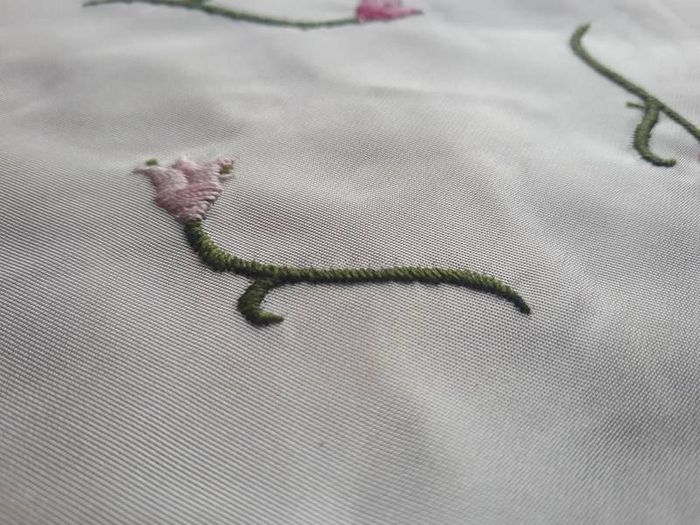 Embroidered fabric