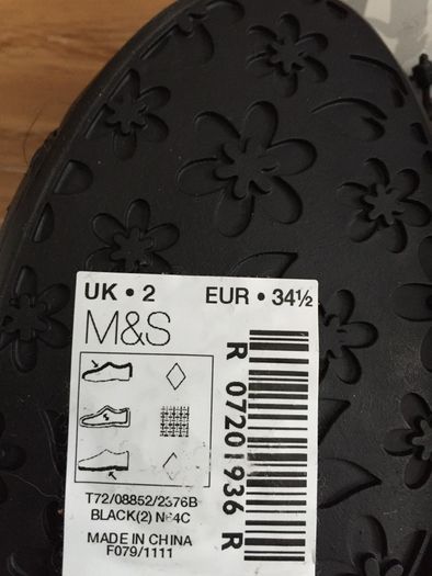 BNWT Black Pumps UK Size 2