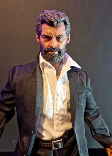 Hot Toys MMS220 - The Wolverine - Logan/Wolverine 1/6 scale figure with custom parts