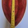 Red glazed bowl oval Image 6
