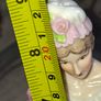 Beautiful Porcelain Mary in a long pink dress holding a Fan and wearing a Hat decorated with pink Roses The Leonardo Collection Postage Available Image 3