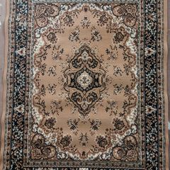 Rug, 120x160cm, Brown patterned