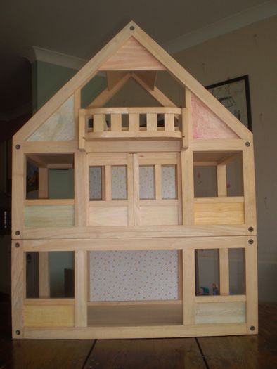 Doll's 3 storey Terrace House and accessories