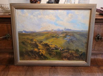 Original Henry William Moss painting - Howth Head 1933