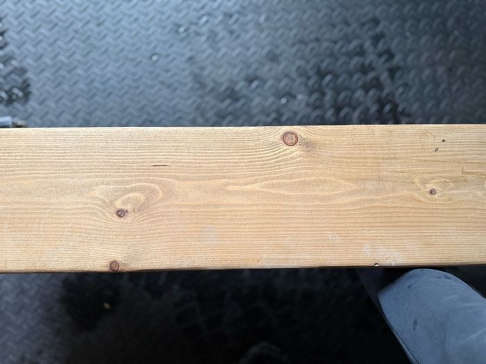 2 Rustic wooden wall shelves