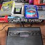 Atari 2600 Space Invaders Woody Atari 2600 with 15 individual games and 14 game Indy 500 driving Image 5