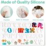 182Pcs Silicone Alphabet Resin Molds Kit, Letter Silicone Mould for Crafts Epoxy Resin Casting Molds Keychain Making Set, DIY Letter Keychain Pendant Hanging Ornaments Jewelry Resin Moulds (FREE POSTAGE) Image 3