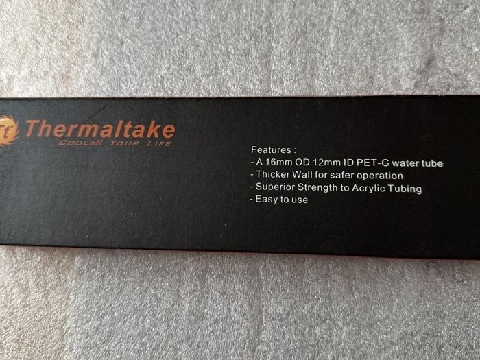 Thermaltake Liquid Cooling System V-Tubler 5/8-Inch 16 mm OD 1000 mm PETG Tube - Transparent (Pack of 4)