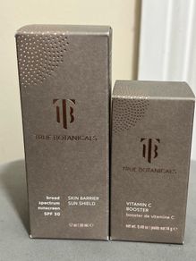 TRUE BOTANICALS Skin Barrier Sun Shield SPF 30 AND vitamin c booster brand new