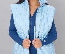womens blue gilet bnwt PLT