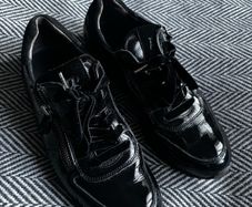 Paul Green Black Patent Trainers