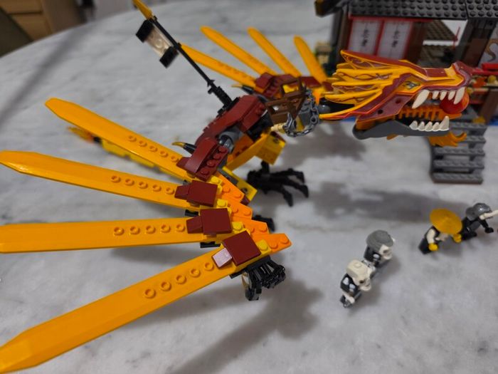 Lego Ninjago Fire Temple and  Mini Fig Collection