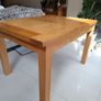 Solid oak dining table. Image 3