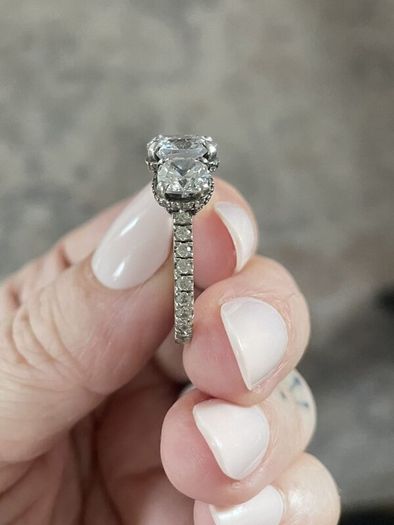 Engagement/Anniversary Moissanite Rings - 2 Rings