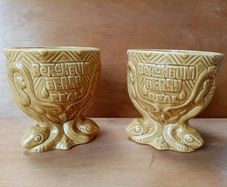 Beach Bum Berry Real Ceramic Tiki Mugs x 2 - Tiki Ceramic Goblets