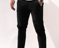 Blakely Stretch Chinos - Black