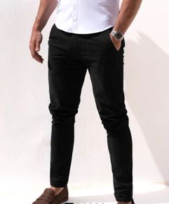 Blakely Stretch Chinos - Black