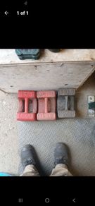 vinatge 56lbs weights