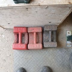 vinatge 56lbs weights