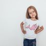 Cute Funny Animals Unicorns Printed Girls T-shirt Tee Top Shirt Birthday Girl Tees Tops Shirts Image 9