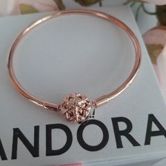 new genuine pandora Rose gold bangle