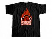 Certified imposter among us t-shirt impostor t-shirt