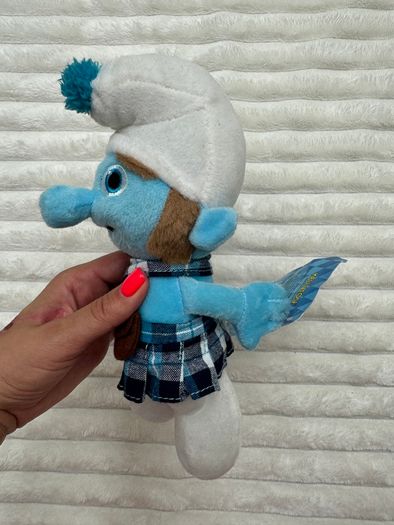Gutsy Scottish Smurf Approx. 10" Plush Stuffed Animal 2013 Peyo Dirty Please look at the pictures