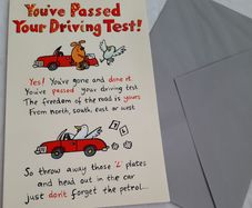 Congratulations you're passed your driving test
