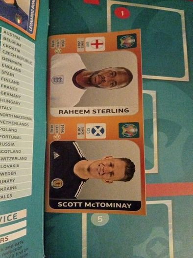 Euro 2020 sticker book