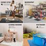 Soft Foam Floor Mat - 18 Pieces Protective Gym Flooring Set, Exercise Mats EVA Puzzle Rubber Tiles, Ground Surface Protection Workout Image 2