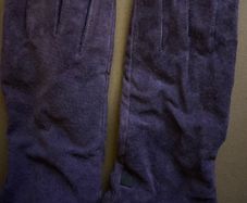 Purple/ Mauve Pig Skin Gloves