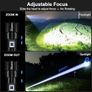 LED Super Bright 500000 Lumens Rechargeable Powerful Torch 5 Modes&Adjustable Focus, IP67 Waterproof Image 3