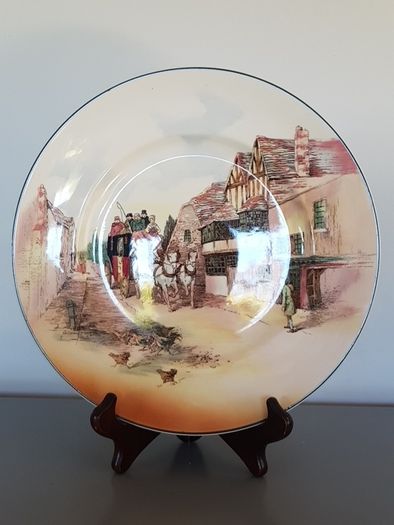 Plate ROYAL DOULTON Coaching Scene