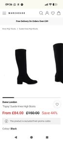 Bnwt dune suede boots