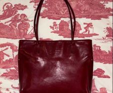 Texier vintage red leather bag